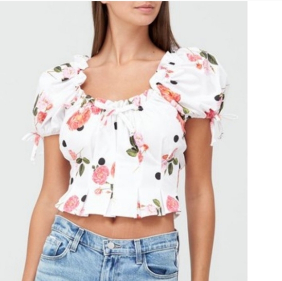 🍋For Love and Lemons Floral Top - Picture 4 of 16